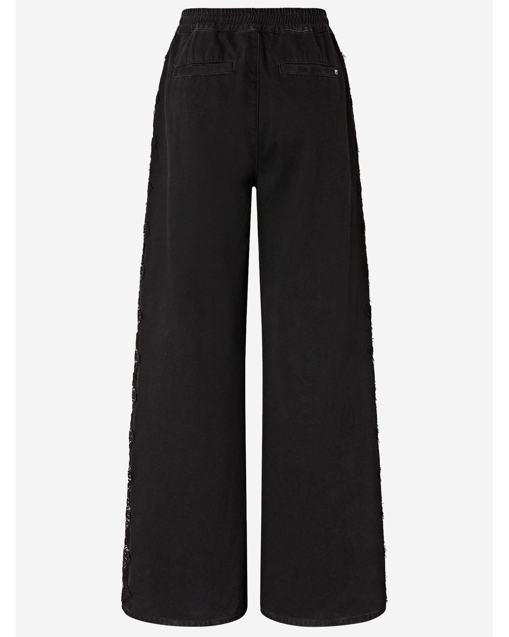 Pinko Black Denim Trousers Cotton