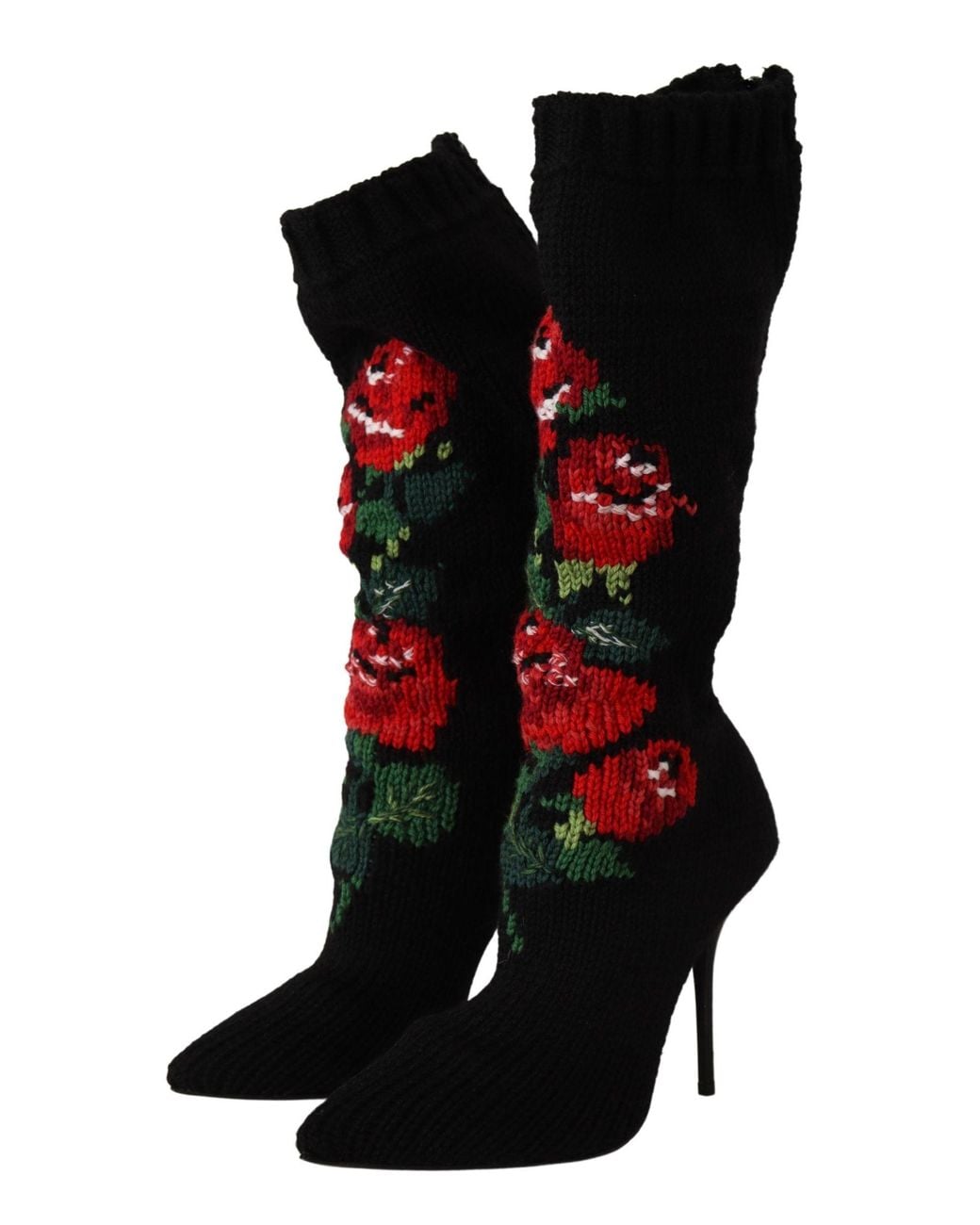 Dolce & Gabbana Black Heeled Boots