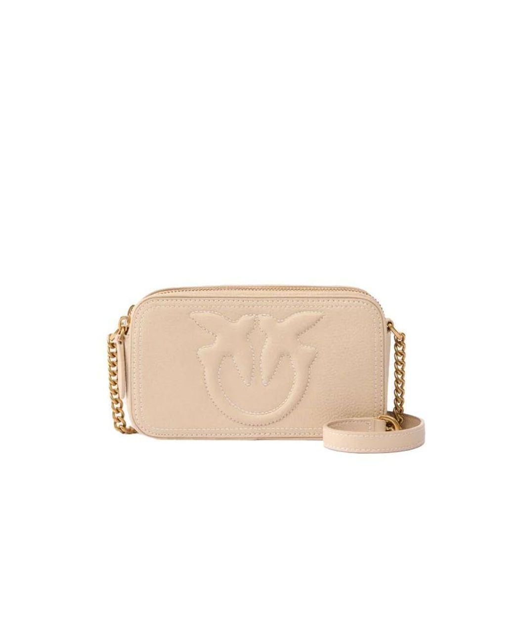 Pinko Natural Crossbody Bag Sheep Leather Crossbody-Bags