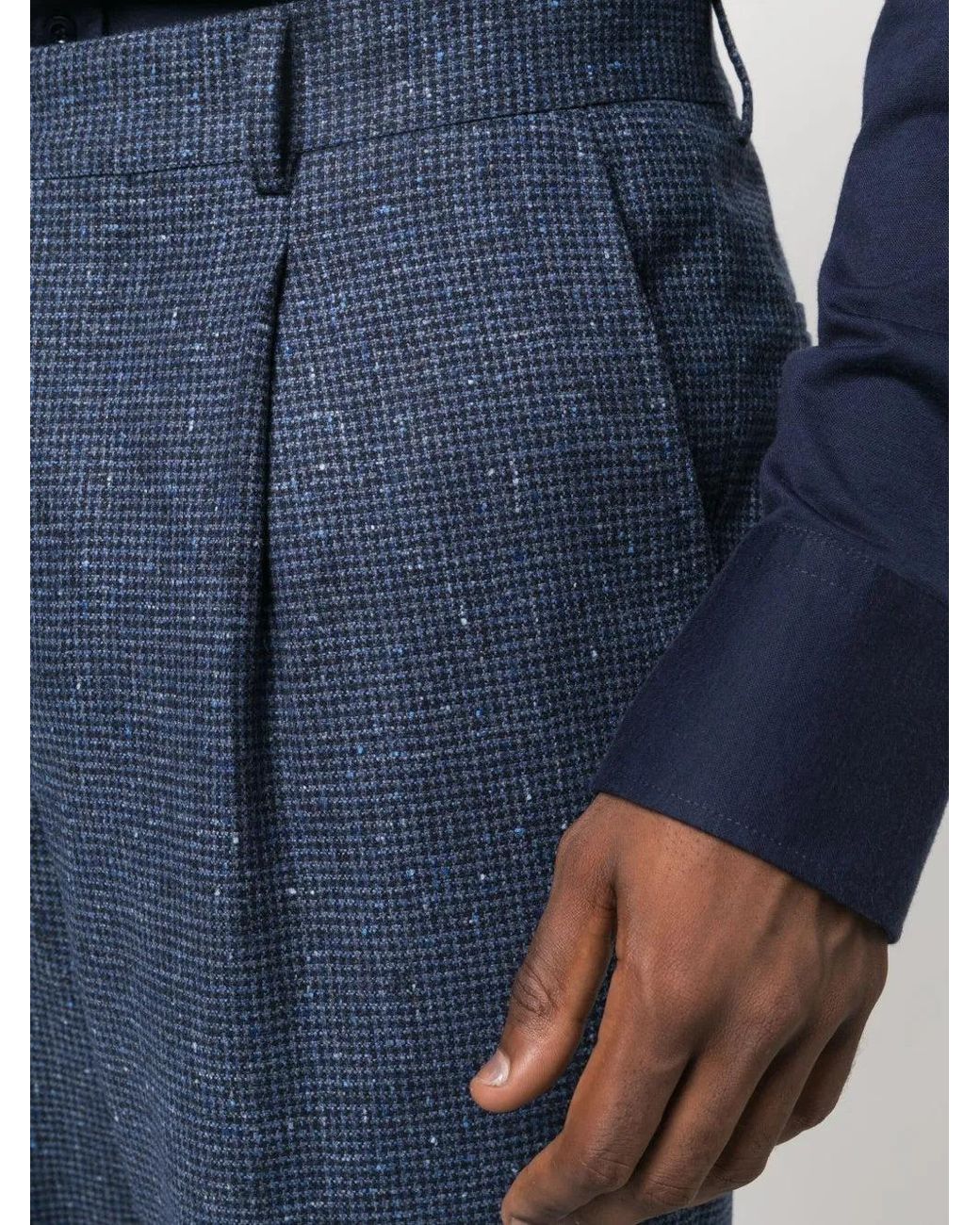 Brunello Cucinelli Blue Wool Tailored Suit for men