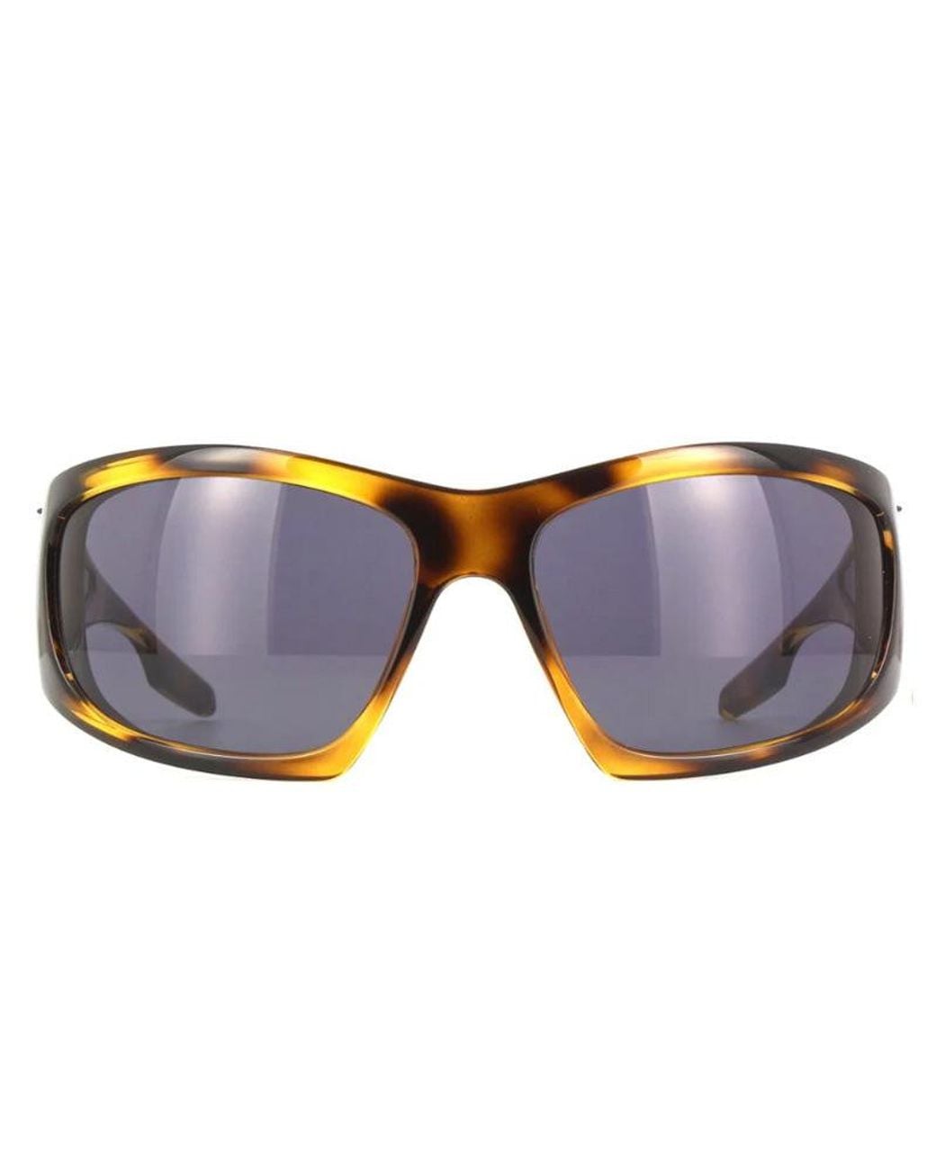 Givenchy Blue Sunglasses Geometric Full Rim, Dark Spotted Havana Frame And With Light Mirror Lens Gv40051I56A