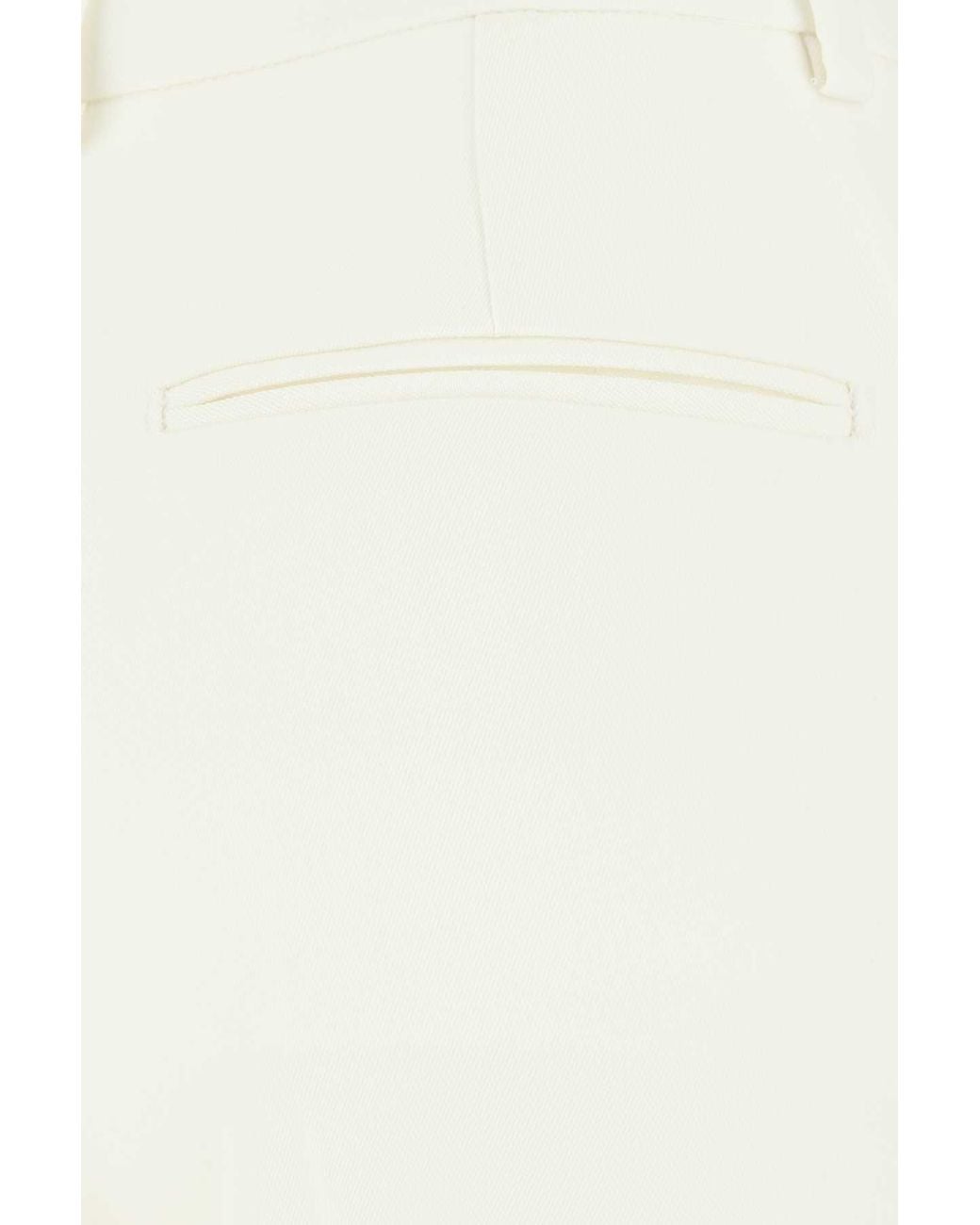 Saint Laurent White Pantalone