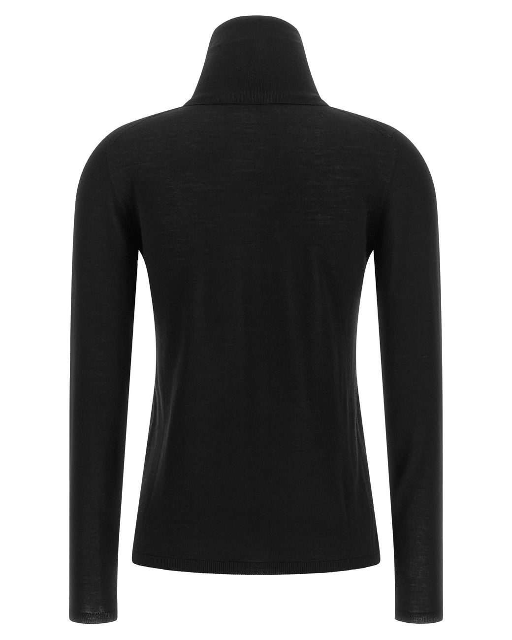 Max Mara Black Max Mara Virgin Wool Turtleneck Sweater