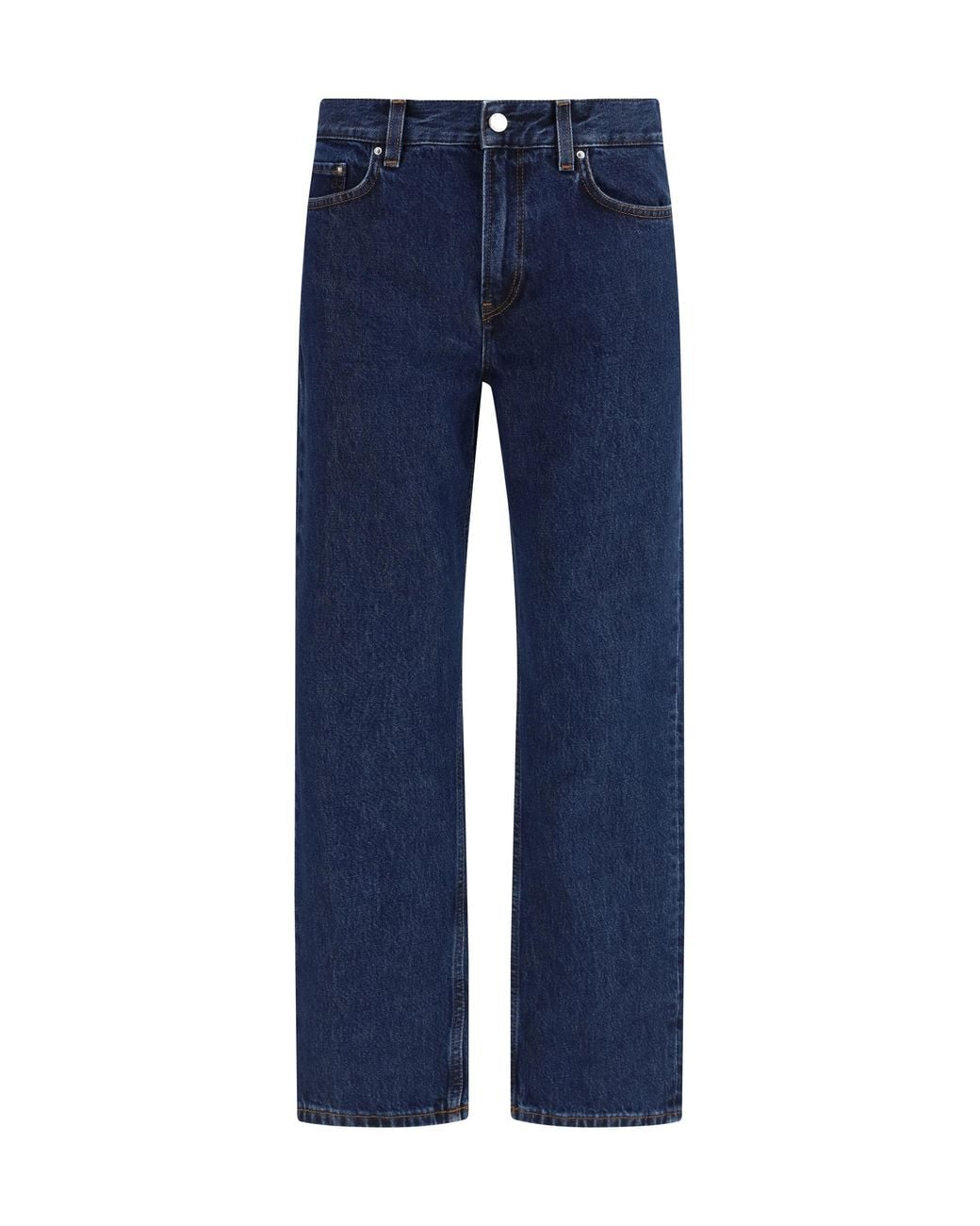 Totême Blue Jeans Low Straight Cotton