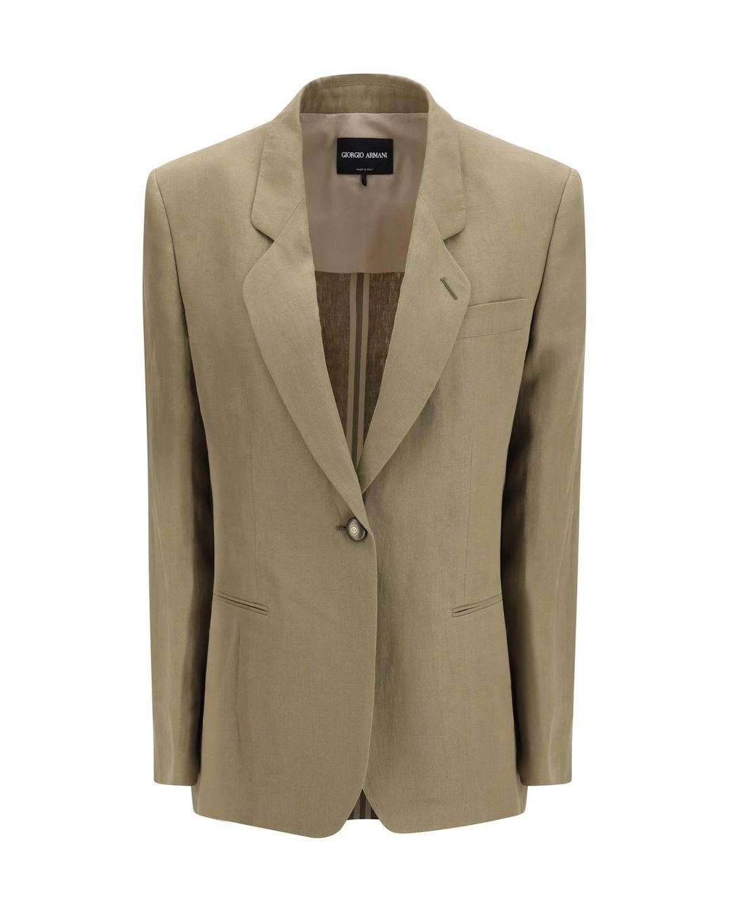 Giorgio Armani Green Single-Breasted Jacket
