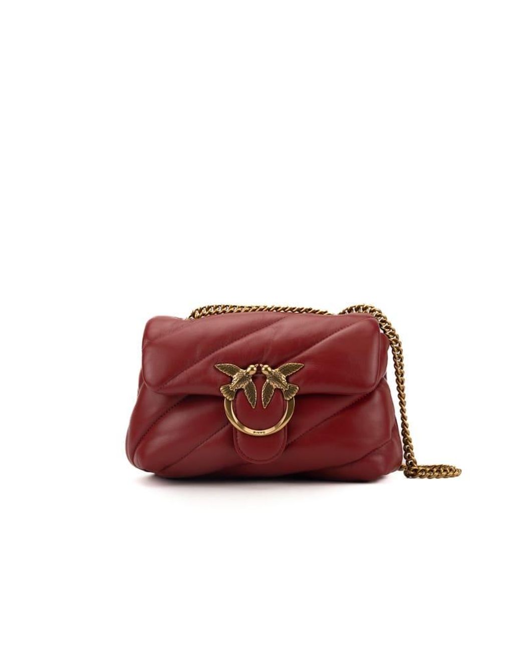 Pinko Mini Love Puff Maxi Quilted Bag in Red Lyst