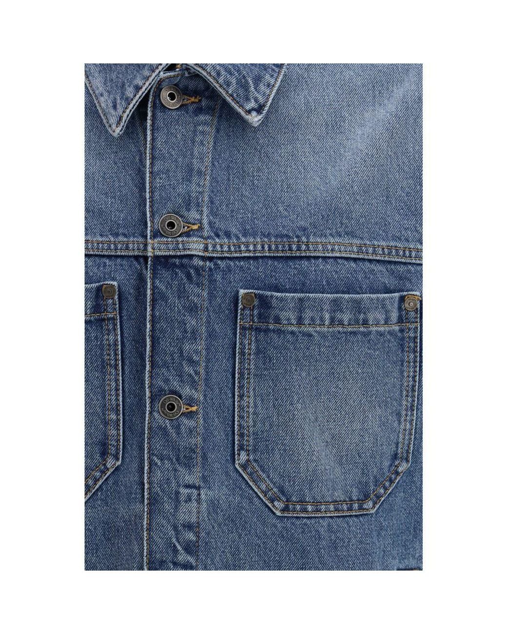 Off-White c/o Virgil Abloh Blue Cotton Denim Jacket - L for men