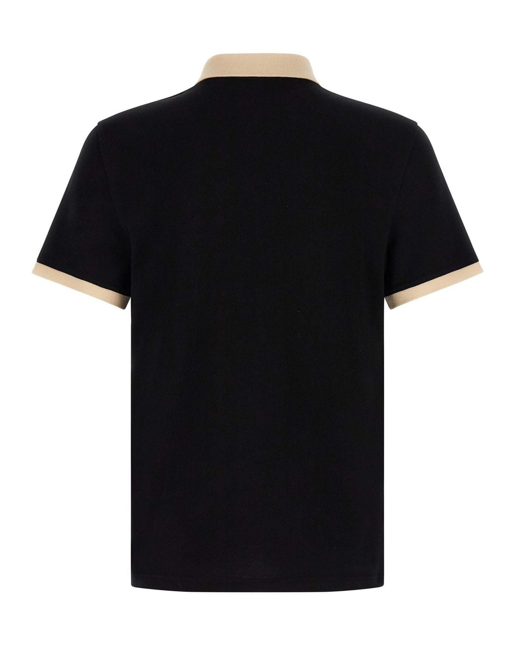 Valentino Garavani Black Cotton Polo Shirt for men