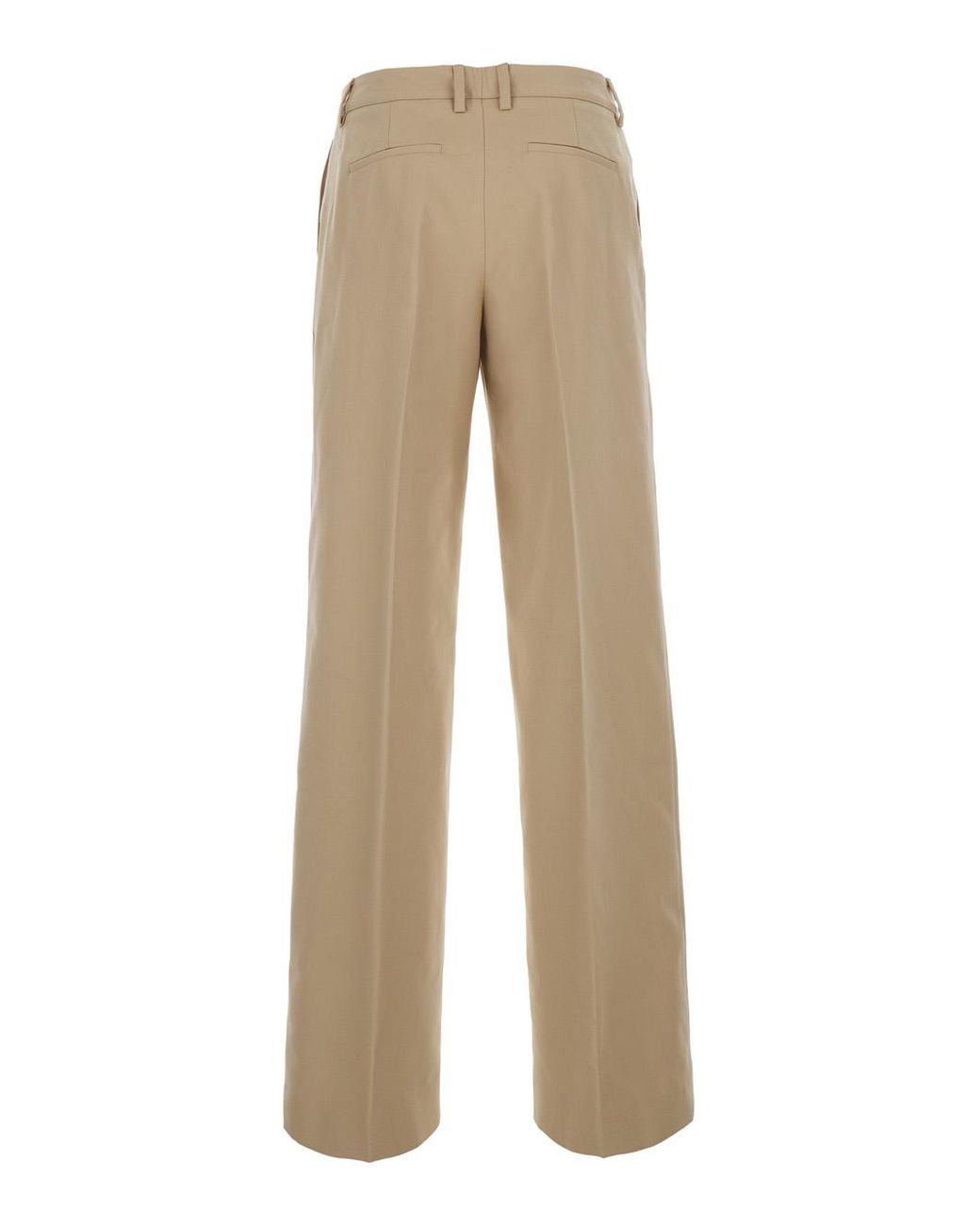 PT Torino Natural Trousers Francoise Wool-Cotton Wool And Cotton