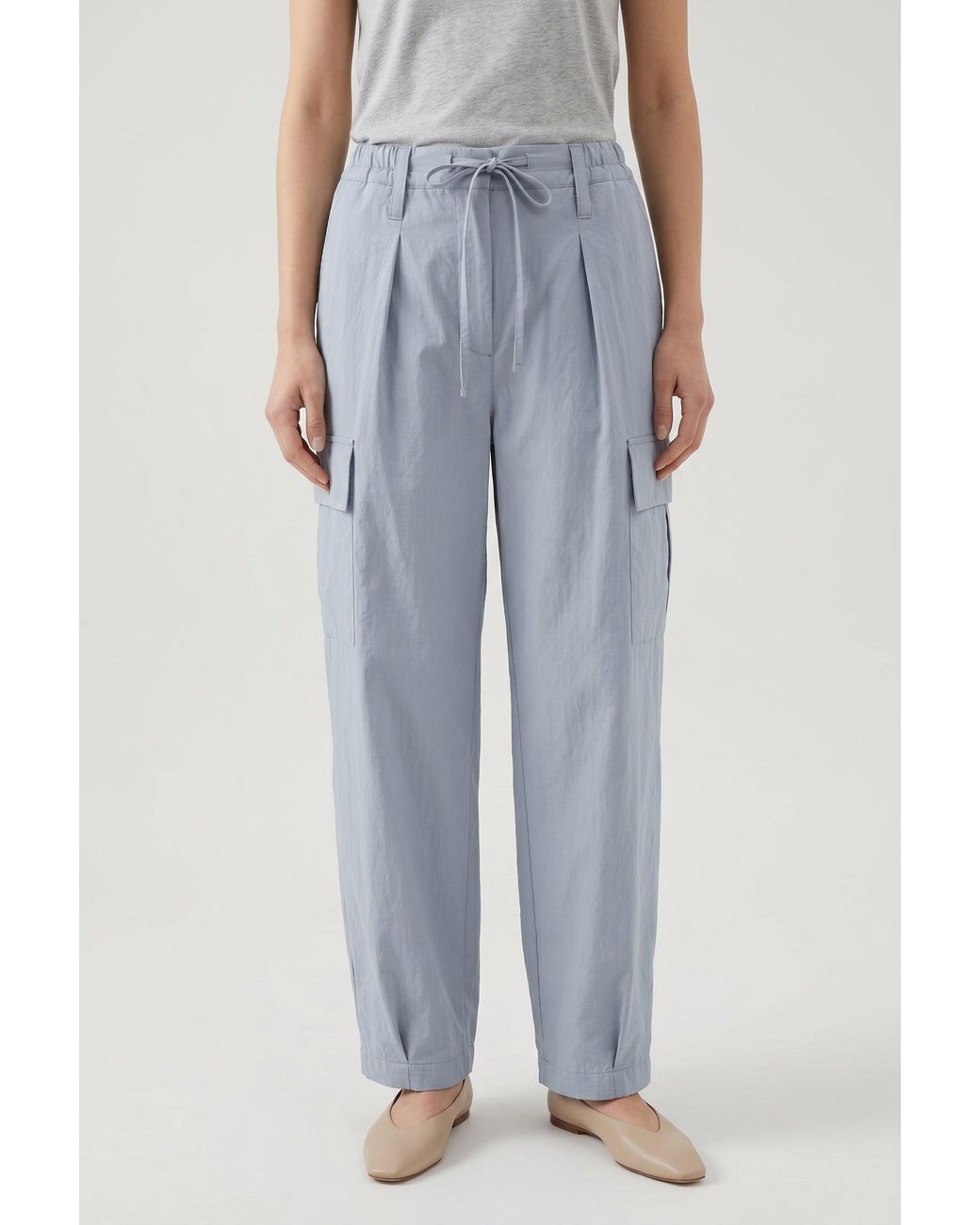 Brunello Cucinelli Blue Light Relaxed Trousers