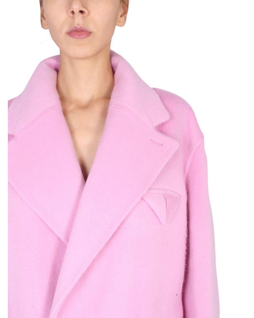 Bottega Veneta Pink Coat Double-Face Trench & Raincoats