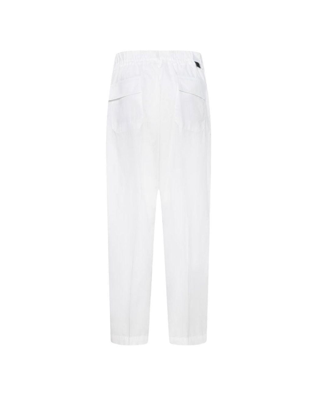 Low Brand White Loose-Fit Trousers for men