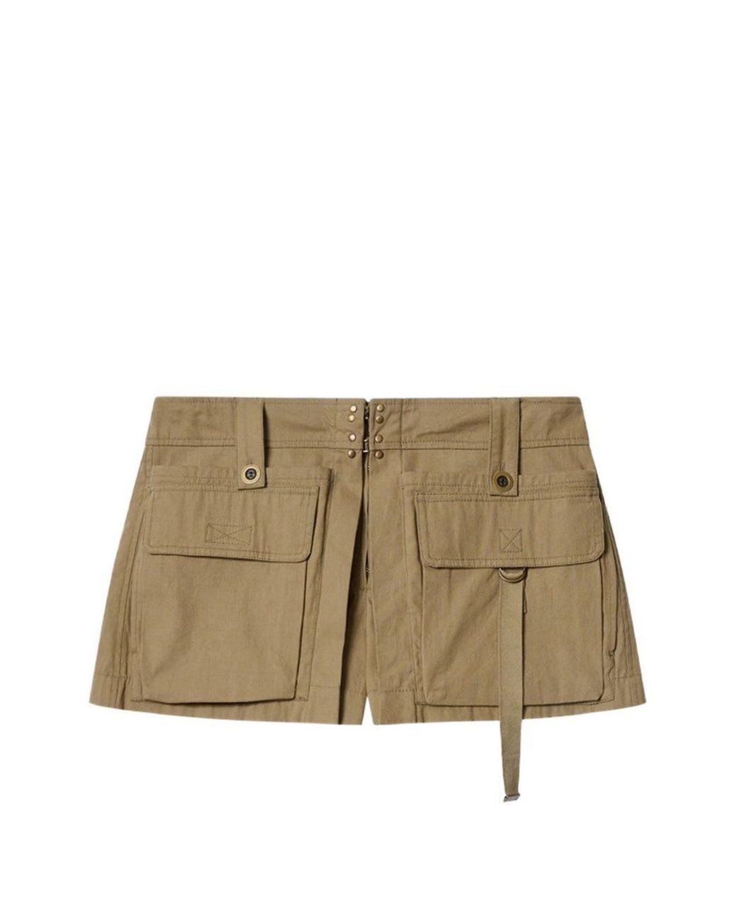 Isabel Marant Natural Barta Cargo Shorts