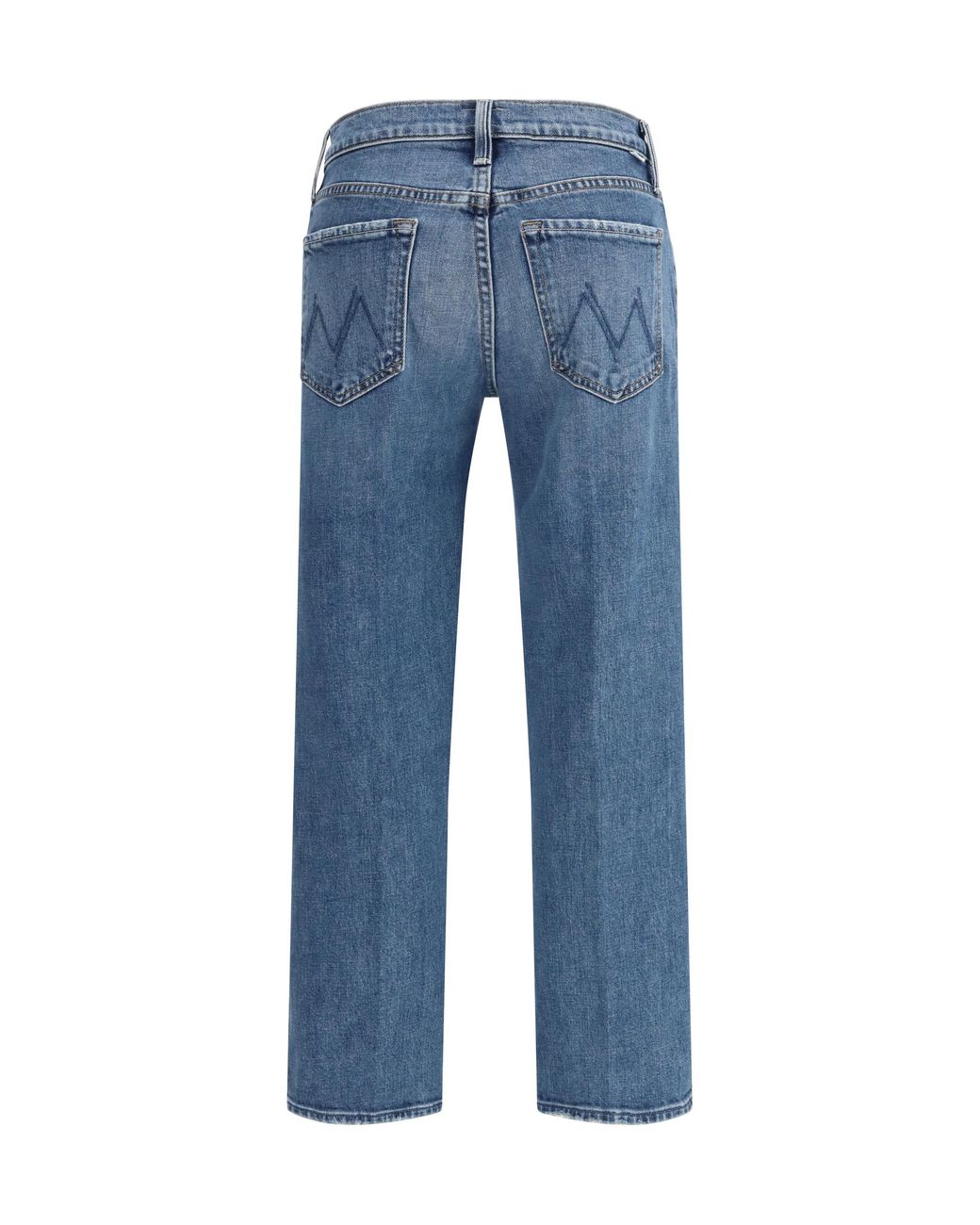 Mother Blue Jeans Rambler Mid-Rise Zip Ankle