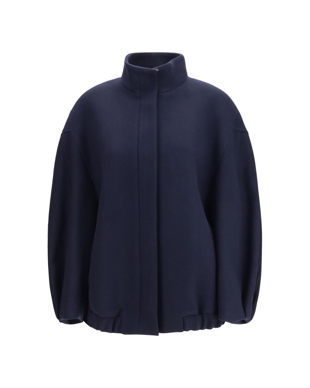 Dries Van Noten Blue Dries Van Noten Loose-Fit Wool Jacket