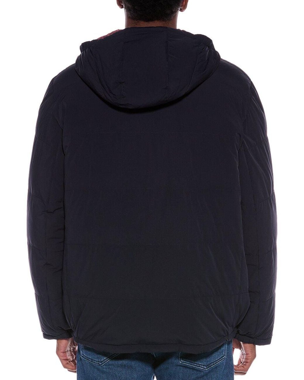Brunello Cucinelli Blue Hooded Zip Jacket Clothing for men