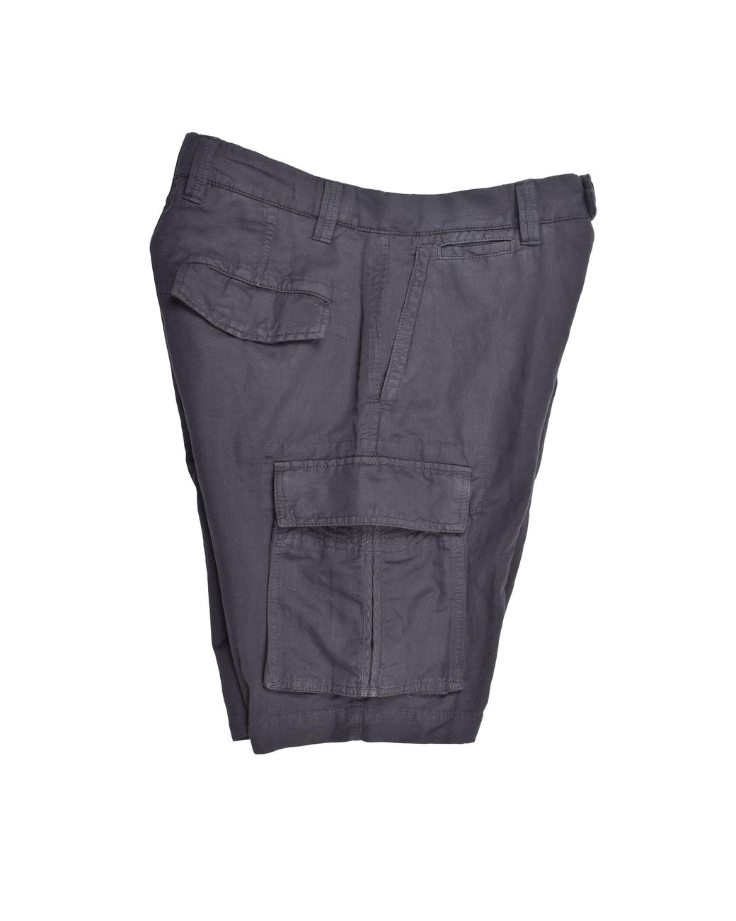 Brunello Cucinelli Gray Dark Linen Blend Shorts for men