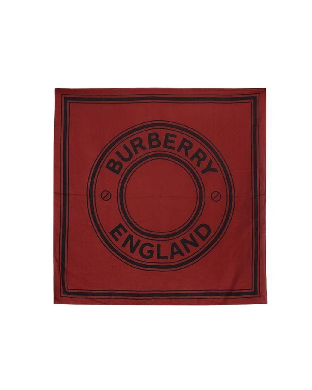 Burberry Red Scarf Cotton Scarfs