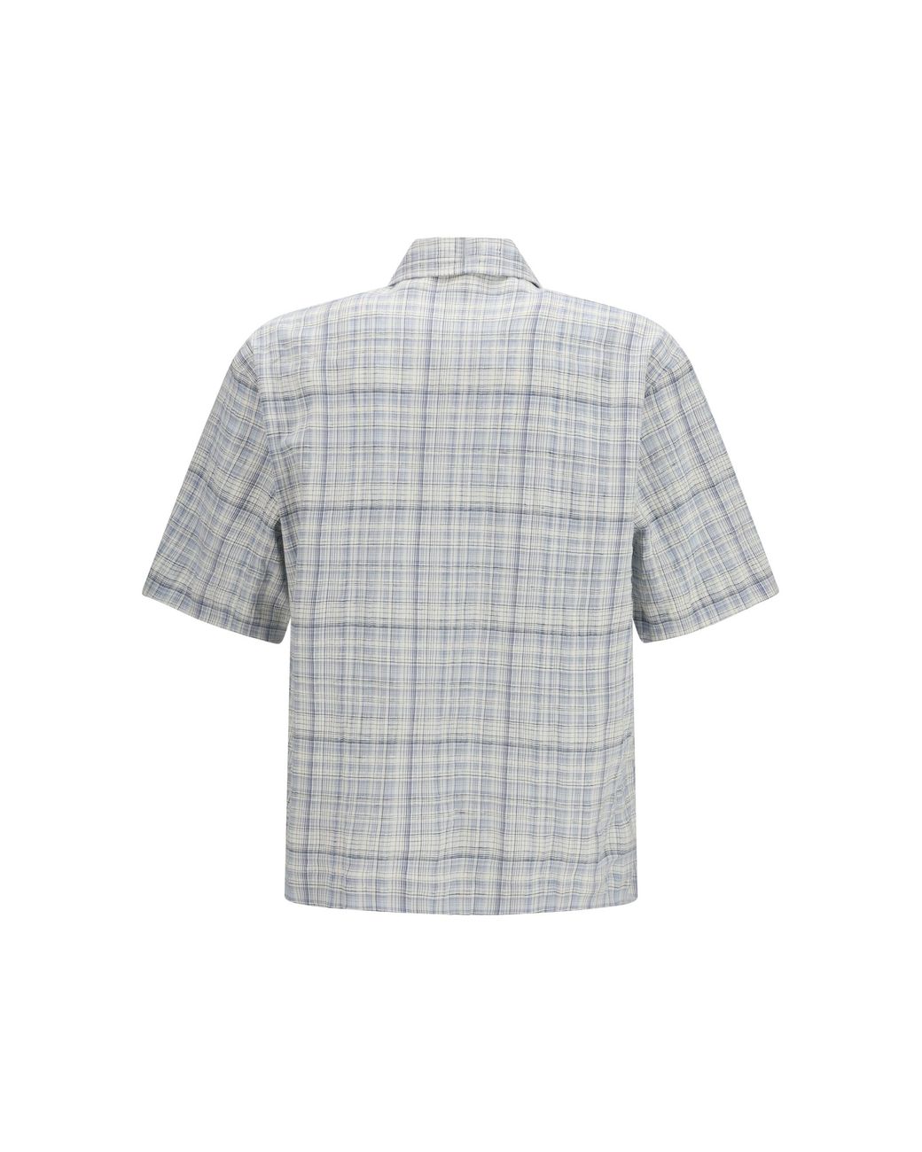 sunflower Blue Short-Sleeved Shirt Adam Cotton for men