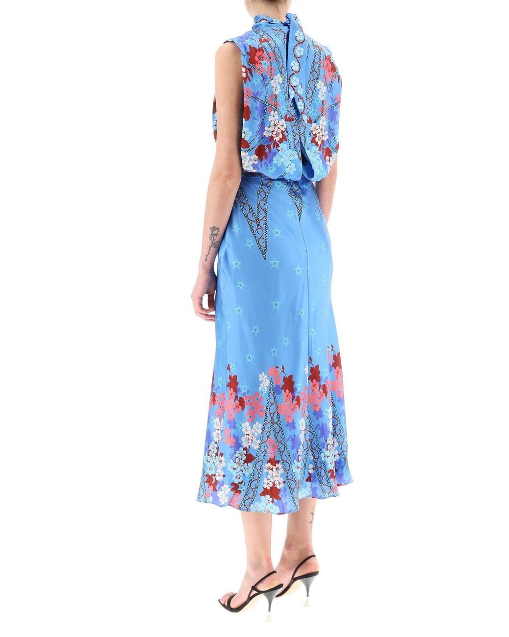 orange slip dress midi Orange Satin Midi Dress