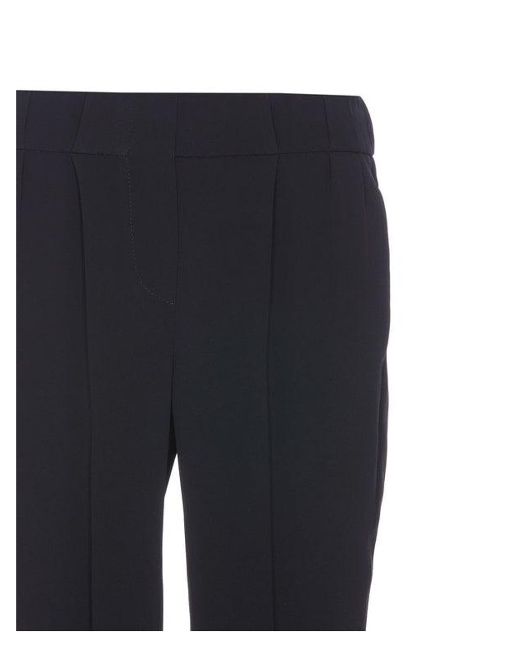 Brunello Cucinelli Blue Acetate Casual Pants