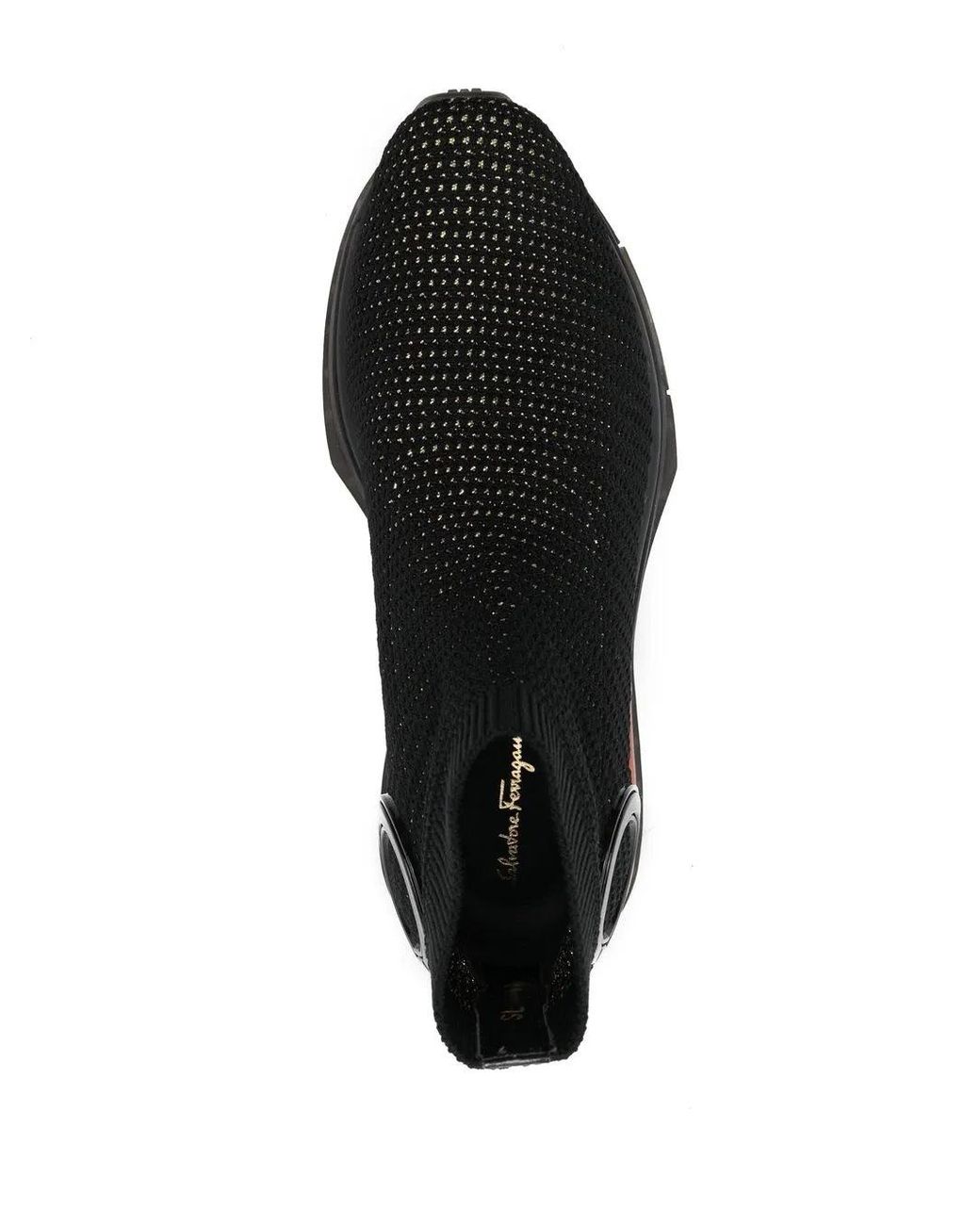 Ferragamo Black Gardena Sock Ankle Sneakers 035222756164