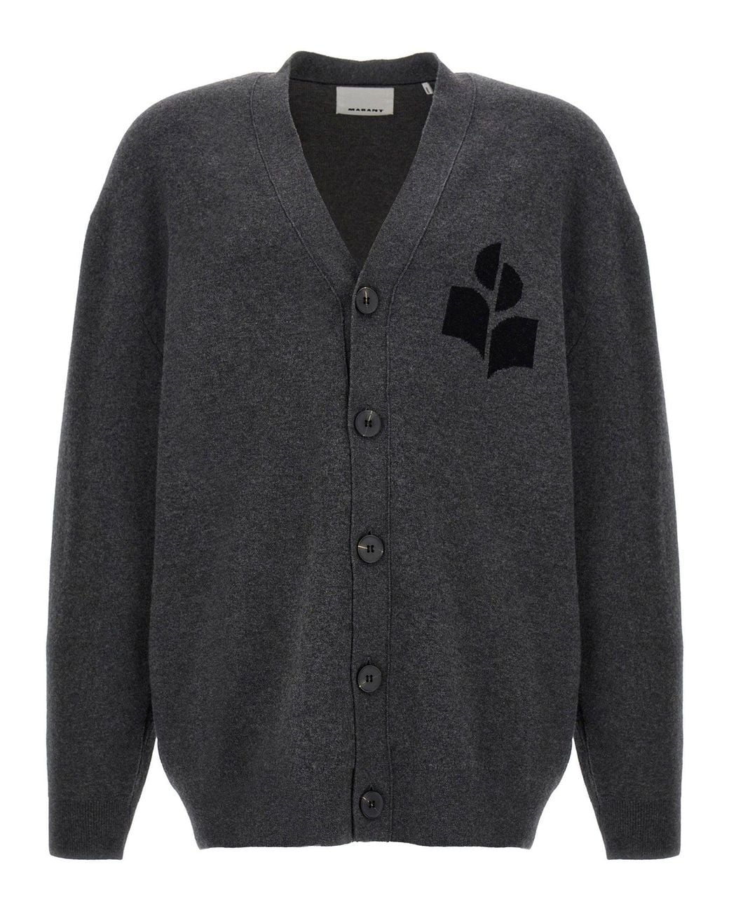 Isabel Marant Curtis Cardigan in Gray | Lyst
