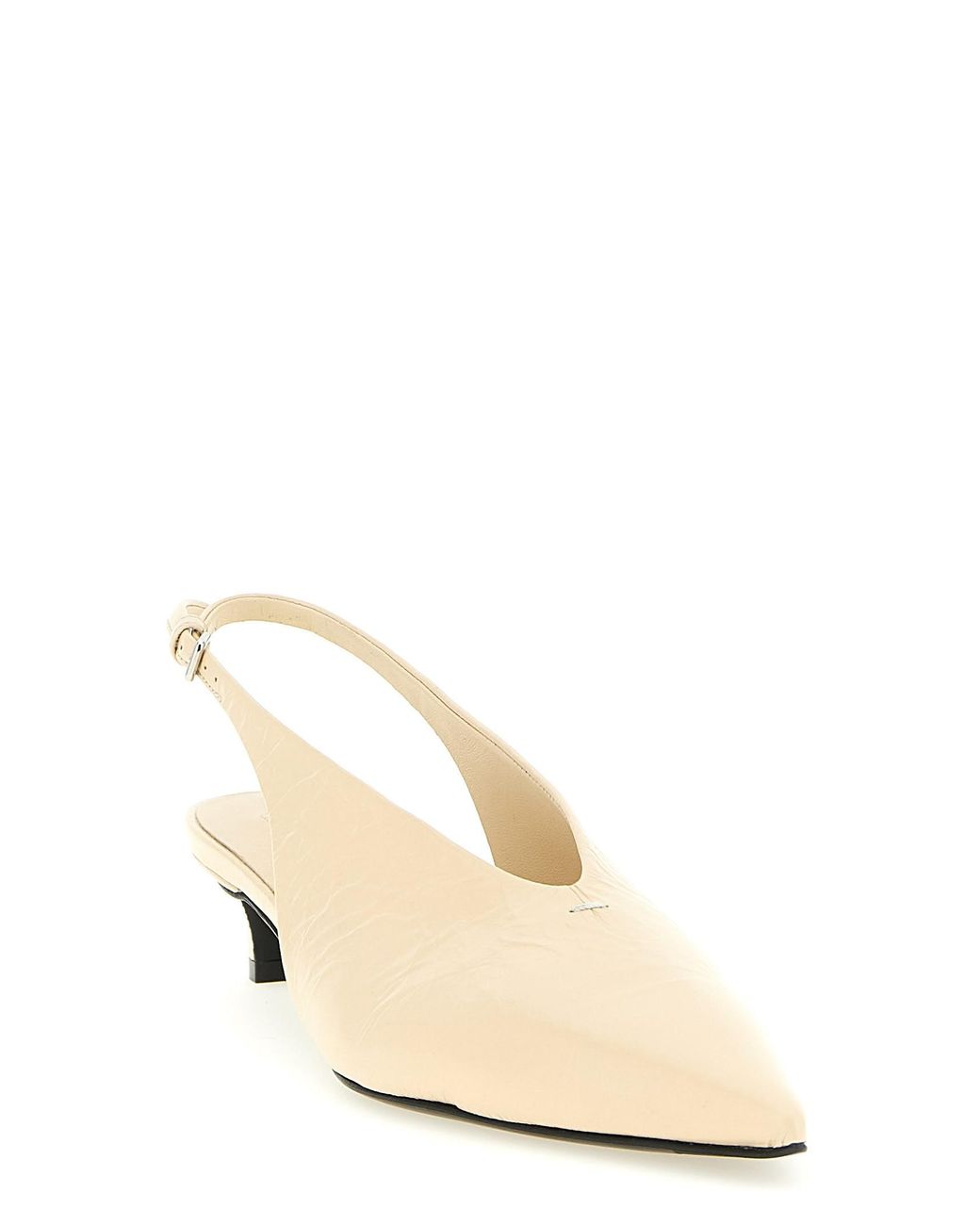 Jil Sander Natural Slingback Pumps