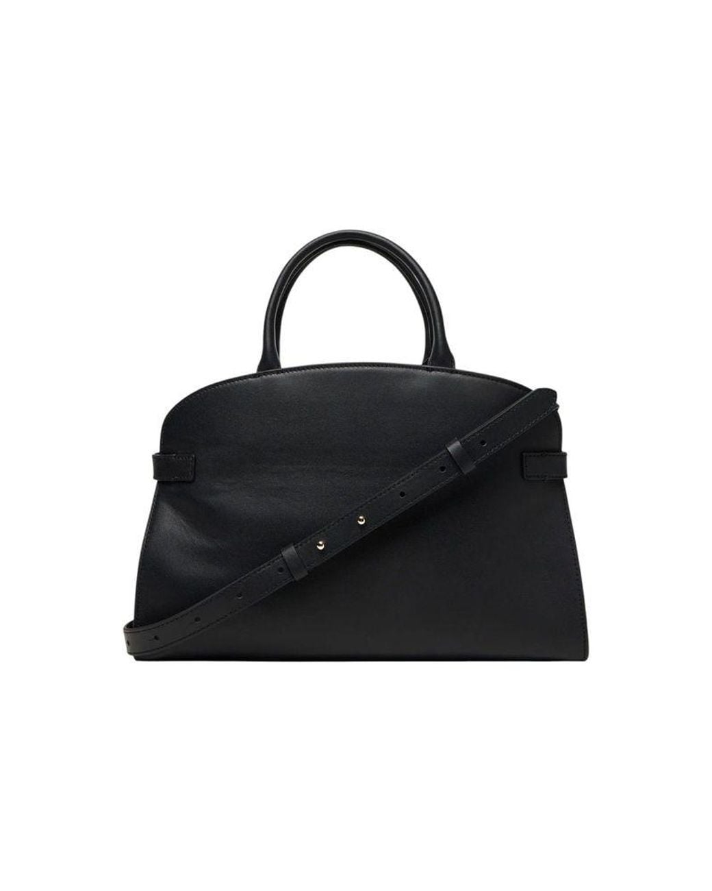 Coccinelle Black Top Handle Bag Smooth Leather