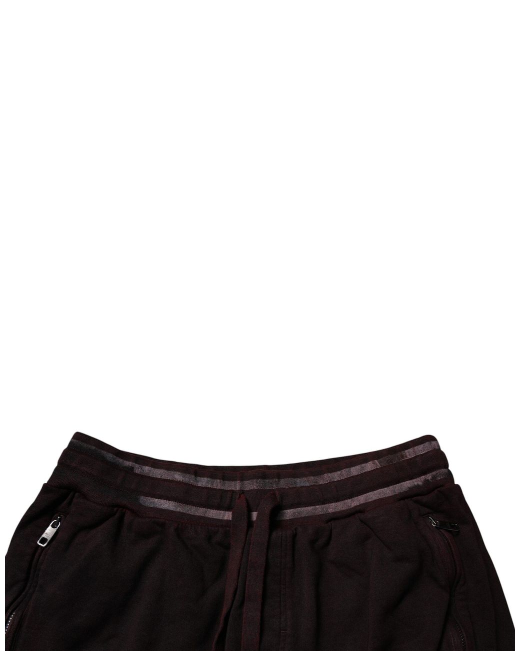 Dolce & Gabbana Black Cotton Logo Plaque Bermuda Shorts for men