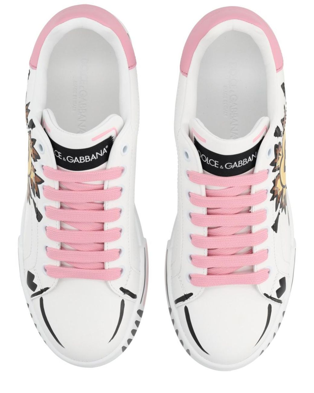 Dolce & Gabbana Pink Dolce & Gabbana Portofino Sneaker
