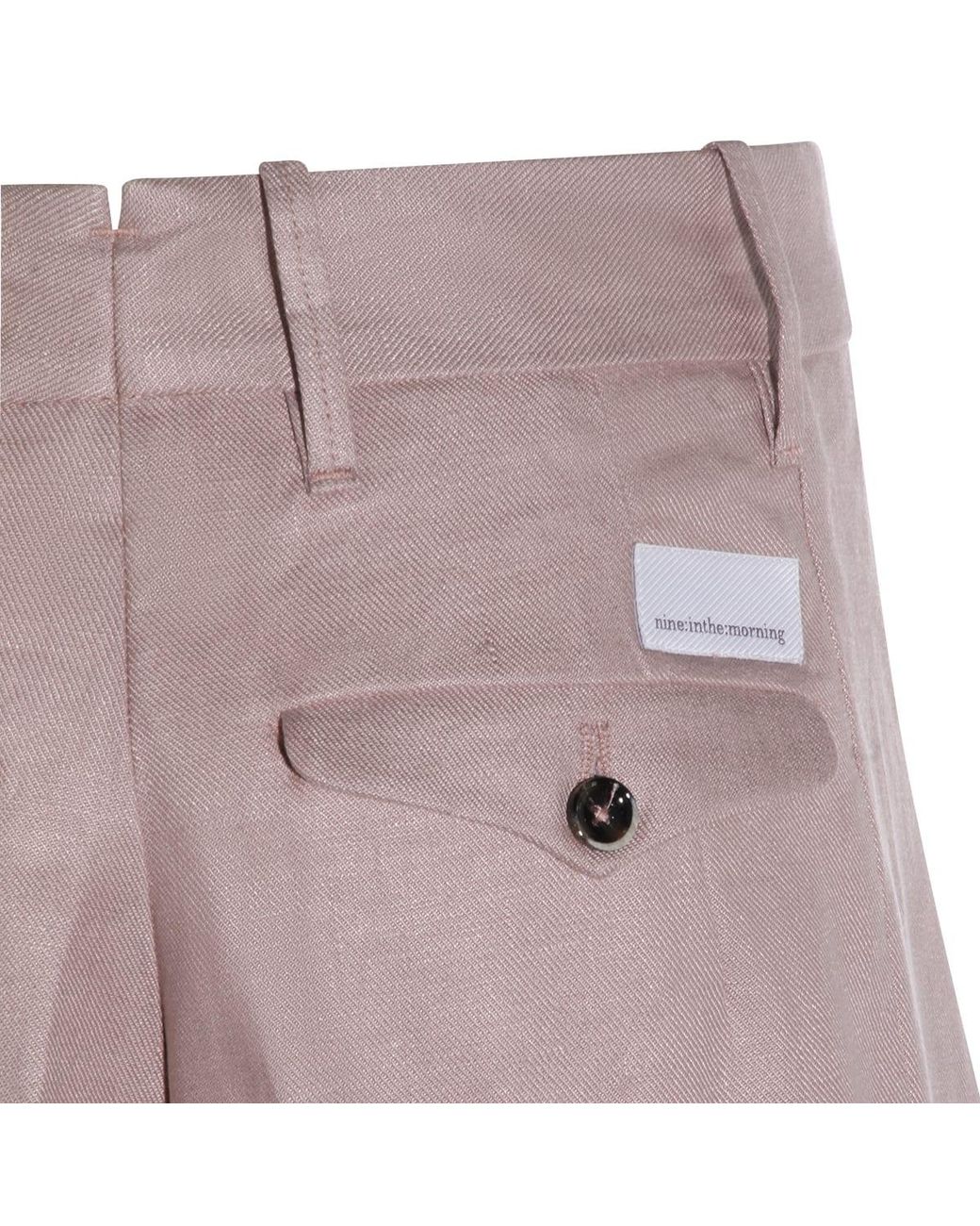 Nine:inthe:morning Purple Linen Pants