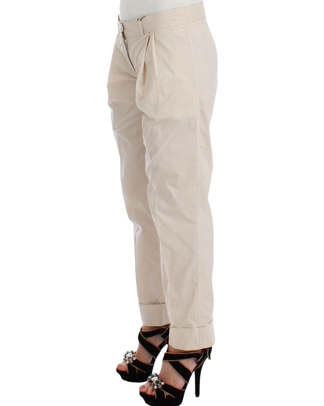 Ermanno Scervino Natural Chinos Casual Dress Pants Khakis