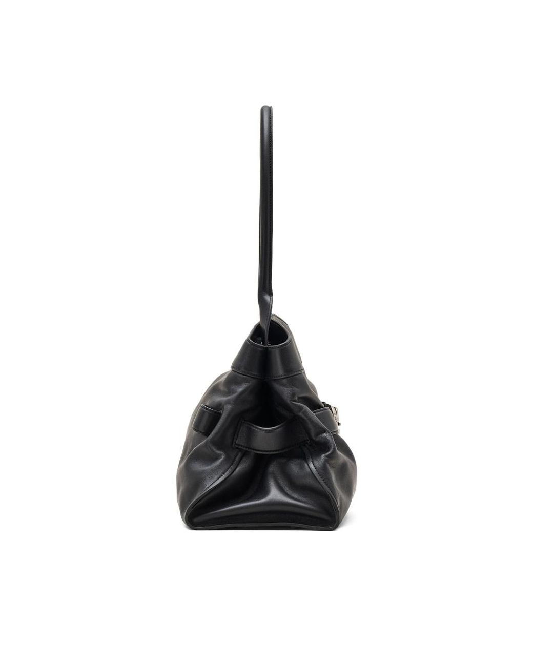 Marc Jacobs Black Double Top-Handle Leather Tote Shoulder Bags