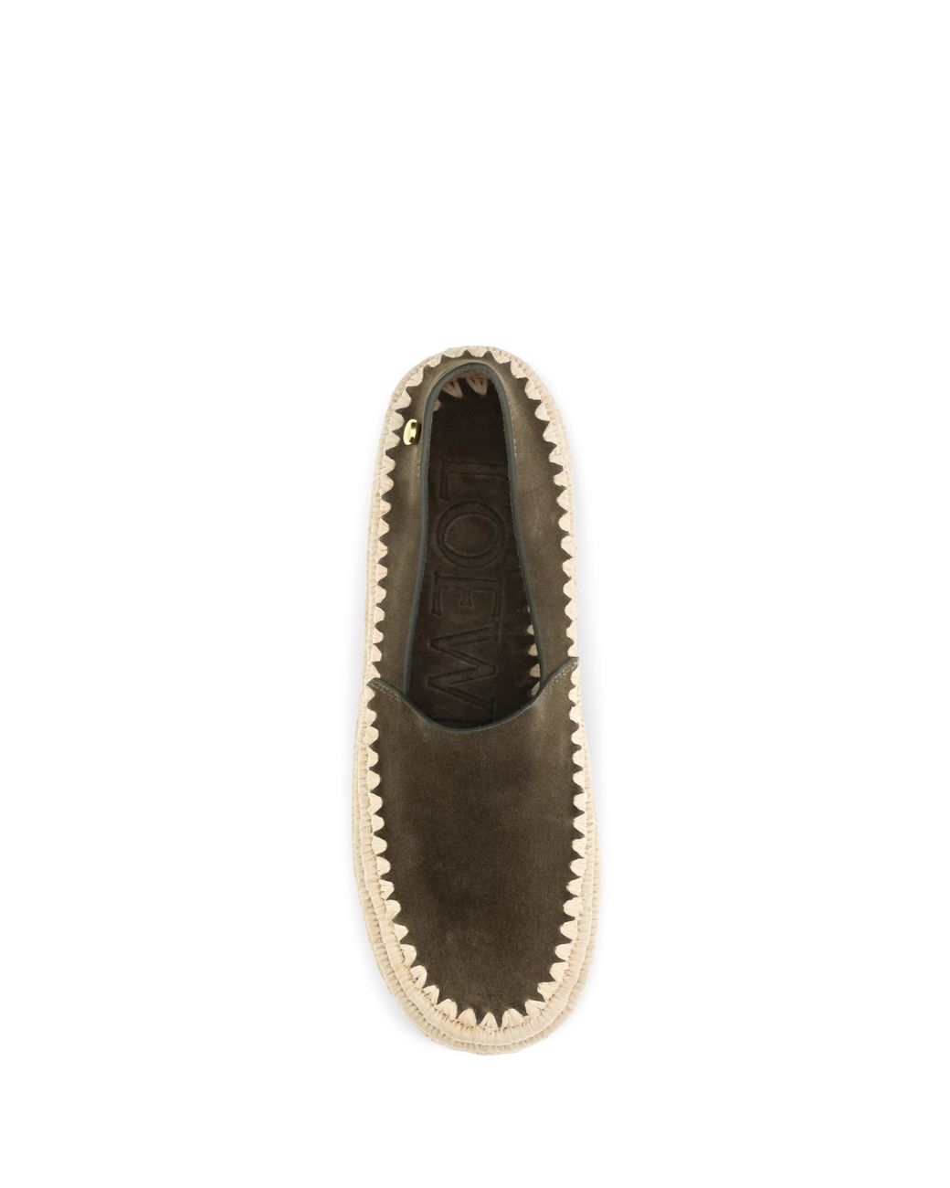 Loewe White Espadrilles Rio Suede Raffia Upper Loafers