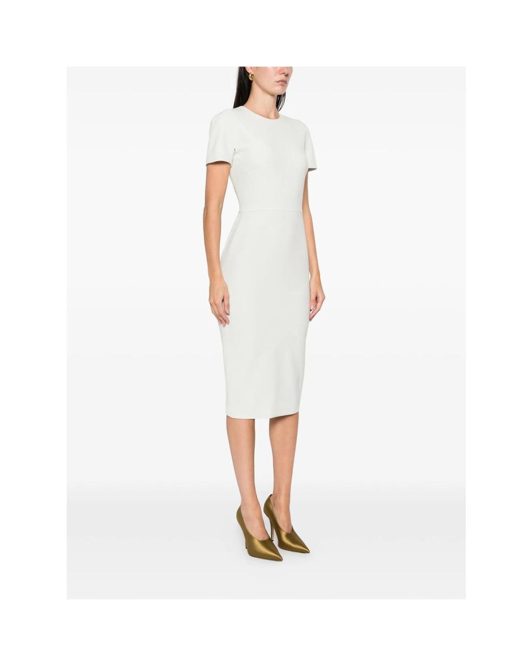 Victoria Beckham White Dresses