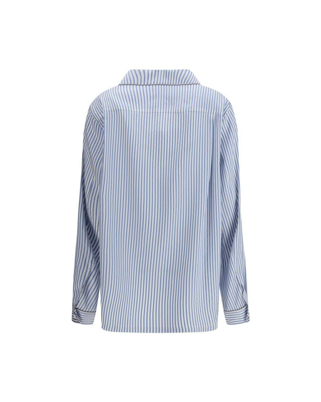 Tom Ford Blue Multicolor Silk Polo Shirt