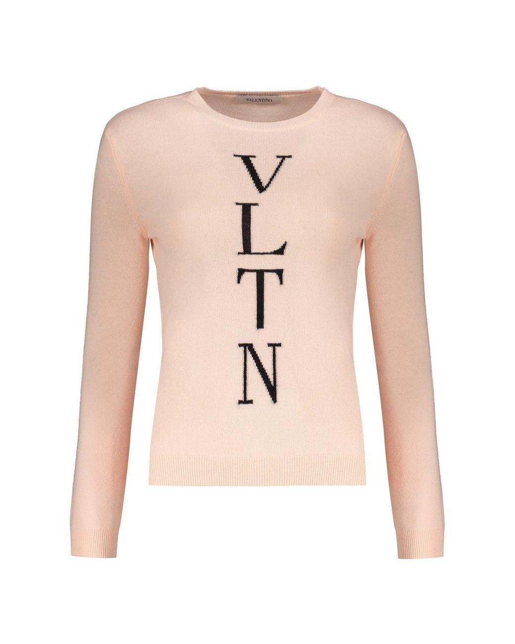 Valentino Natural Wool Crewneck Sweater