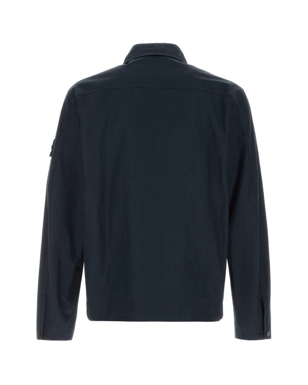 Stone Island Blue Midnight Canvas Jacket for men