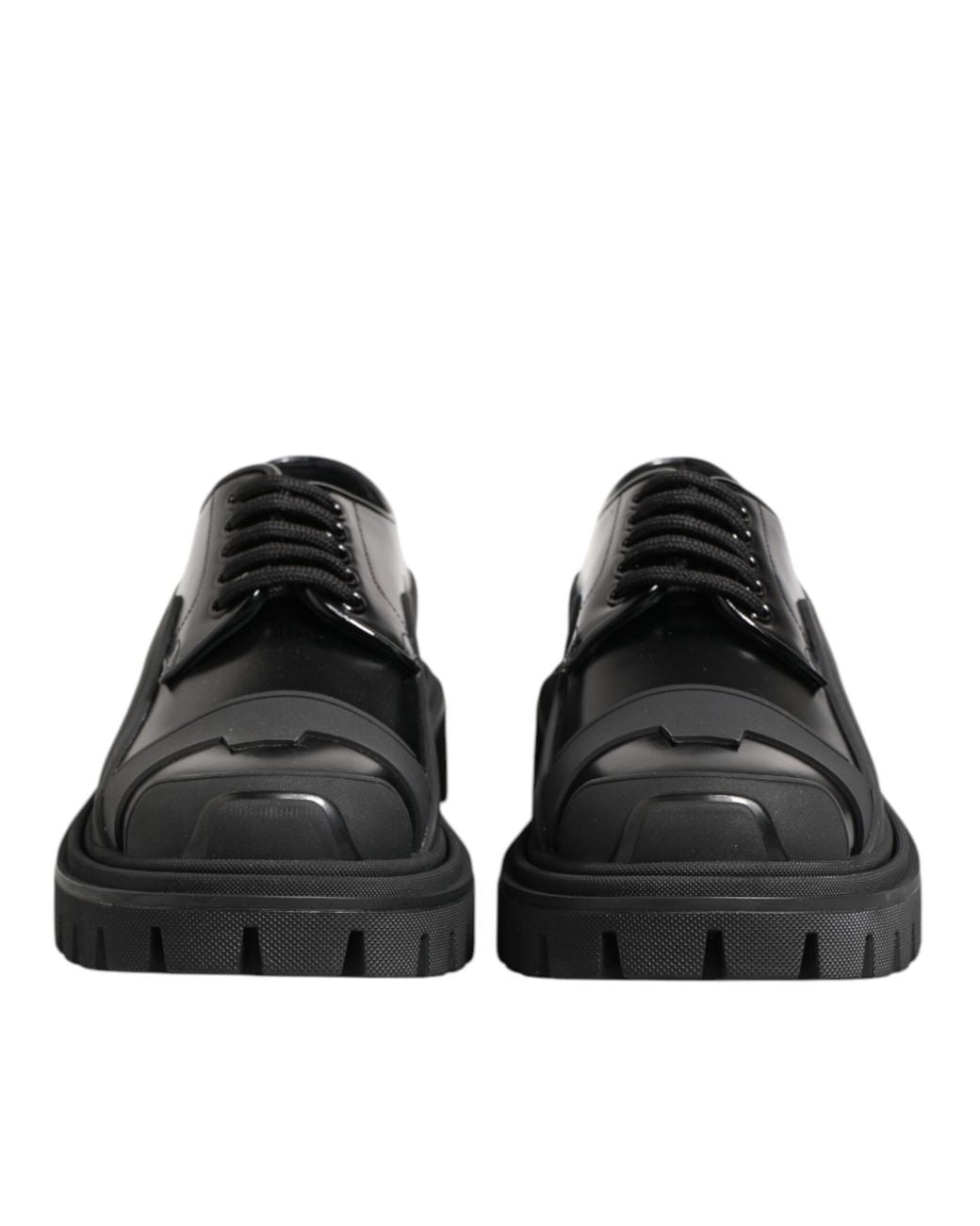 Dolce & Gabbana Black Calfskin Oxfords And Derbies for men