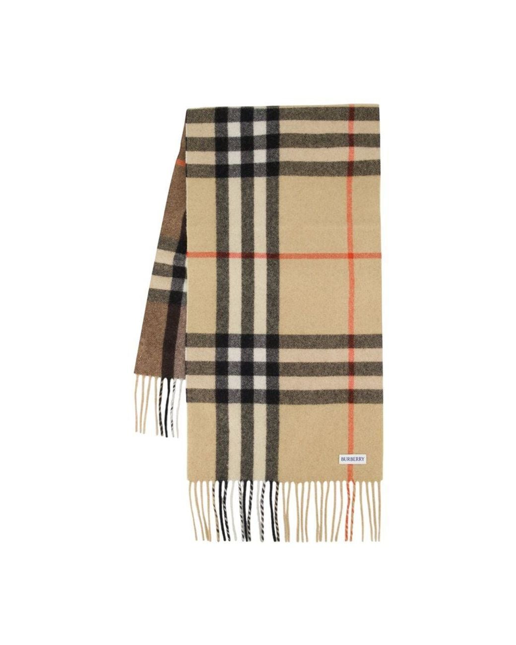 Burberry Metallic Mu 168X30 Giant Check Scarf