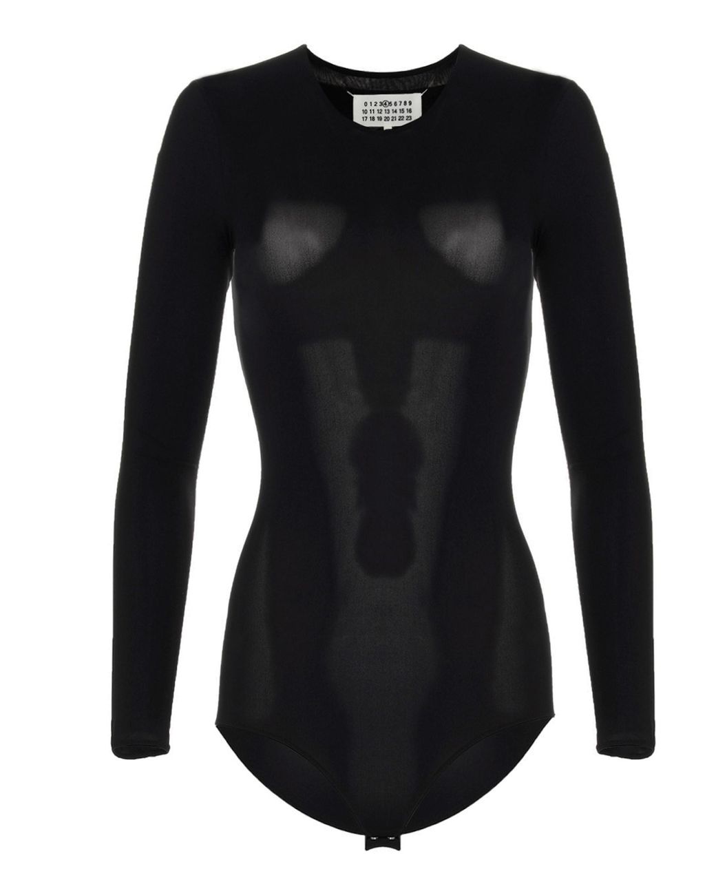 Maison Margiela Black Polyamide Bodysuit Clothing