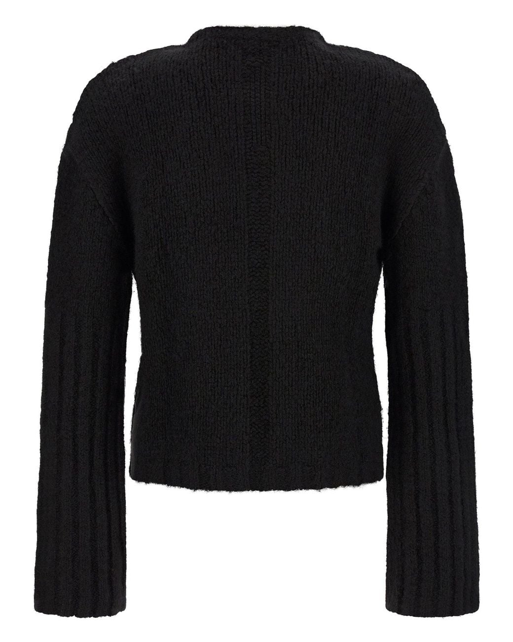 Rick Owens Black Silk And Cashmere Sweater