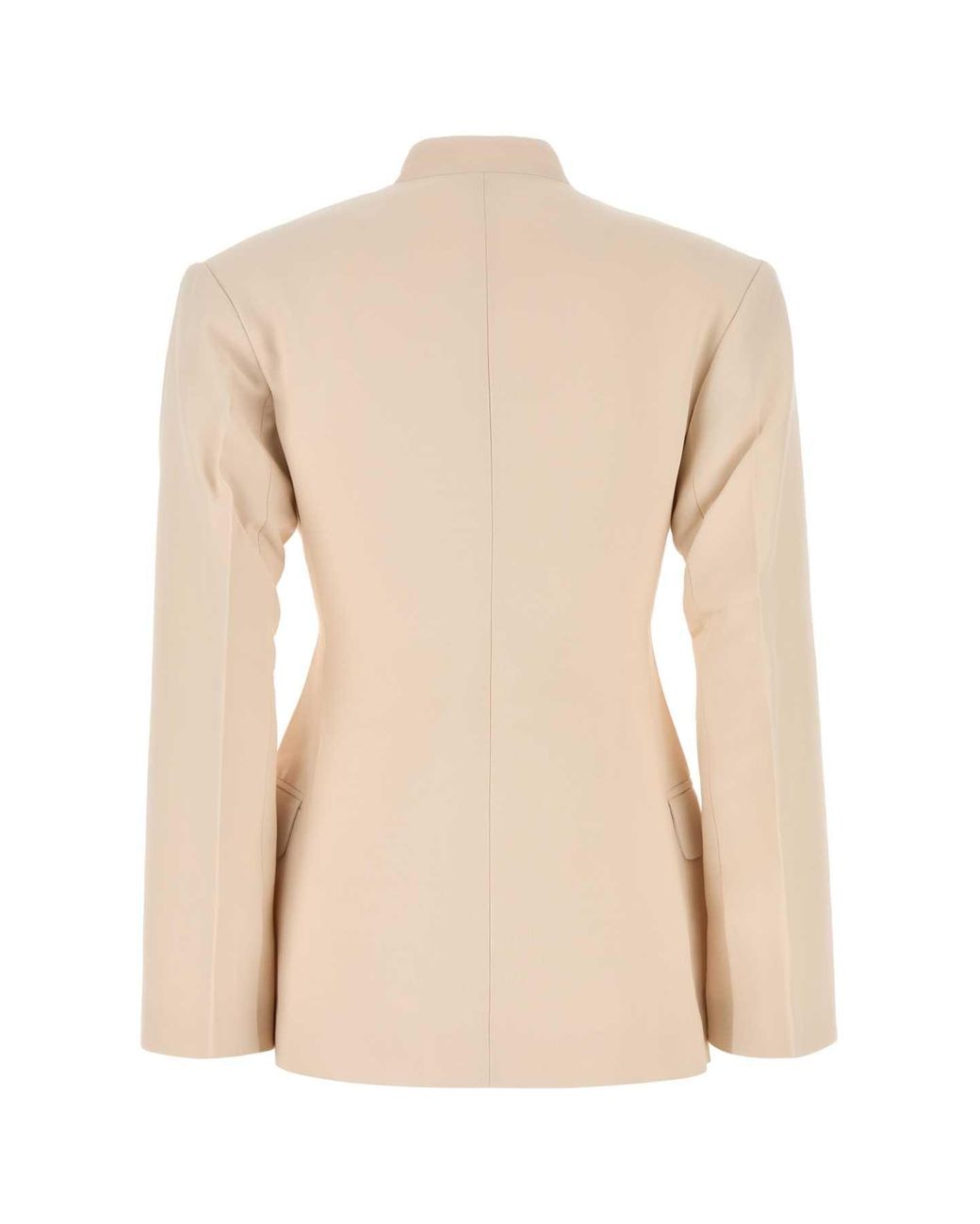 Italist Natural Collarless Blazer
