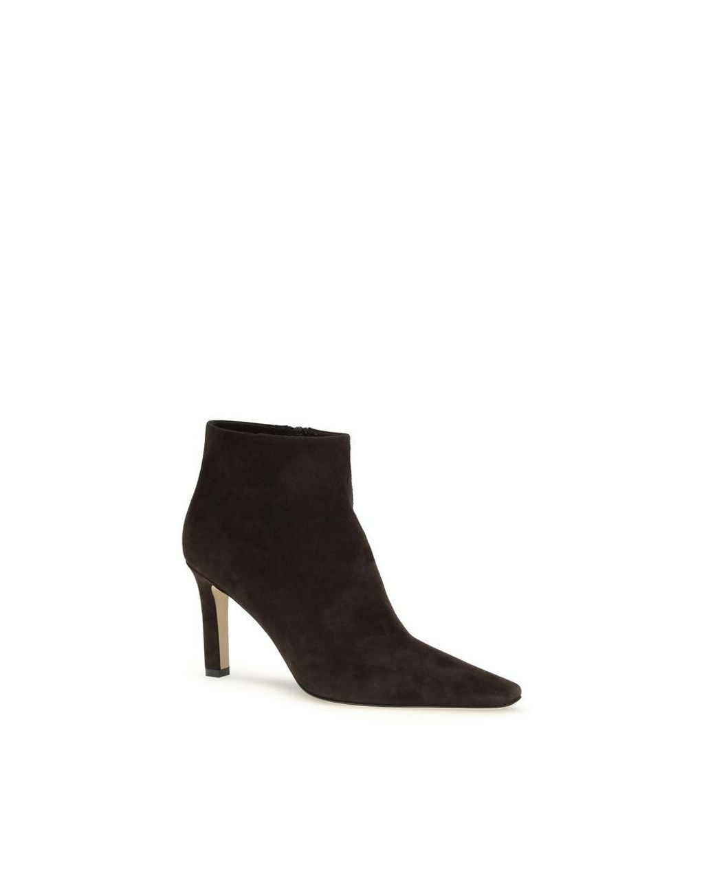 The Row Black Brown Lamb Leather Ankle Boots