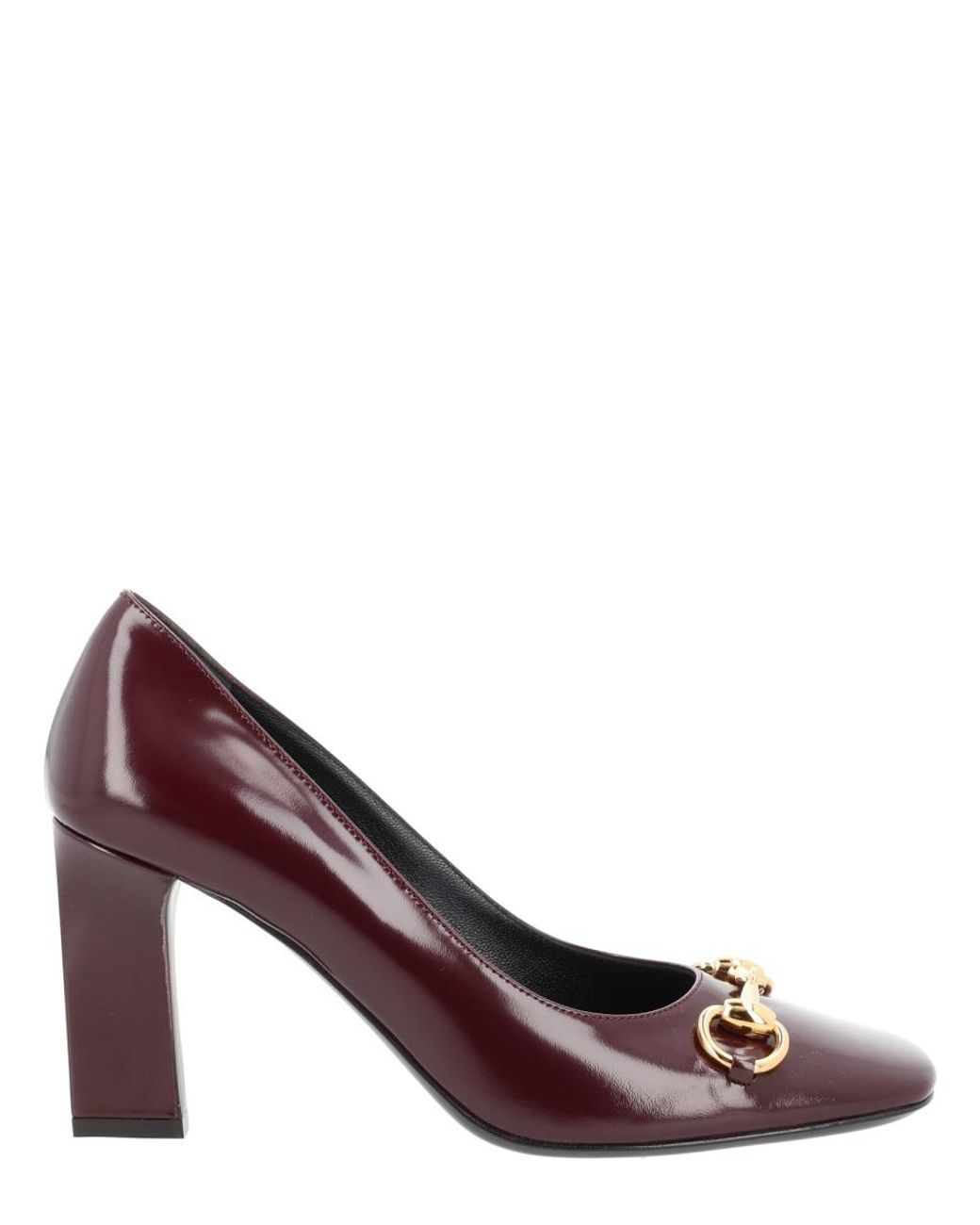 Gucci Black Leather Pumps Lady Calf