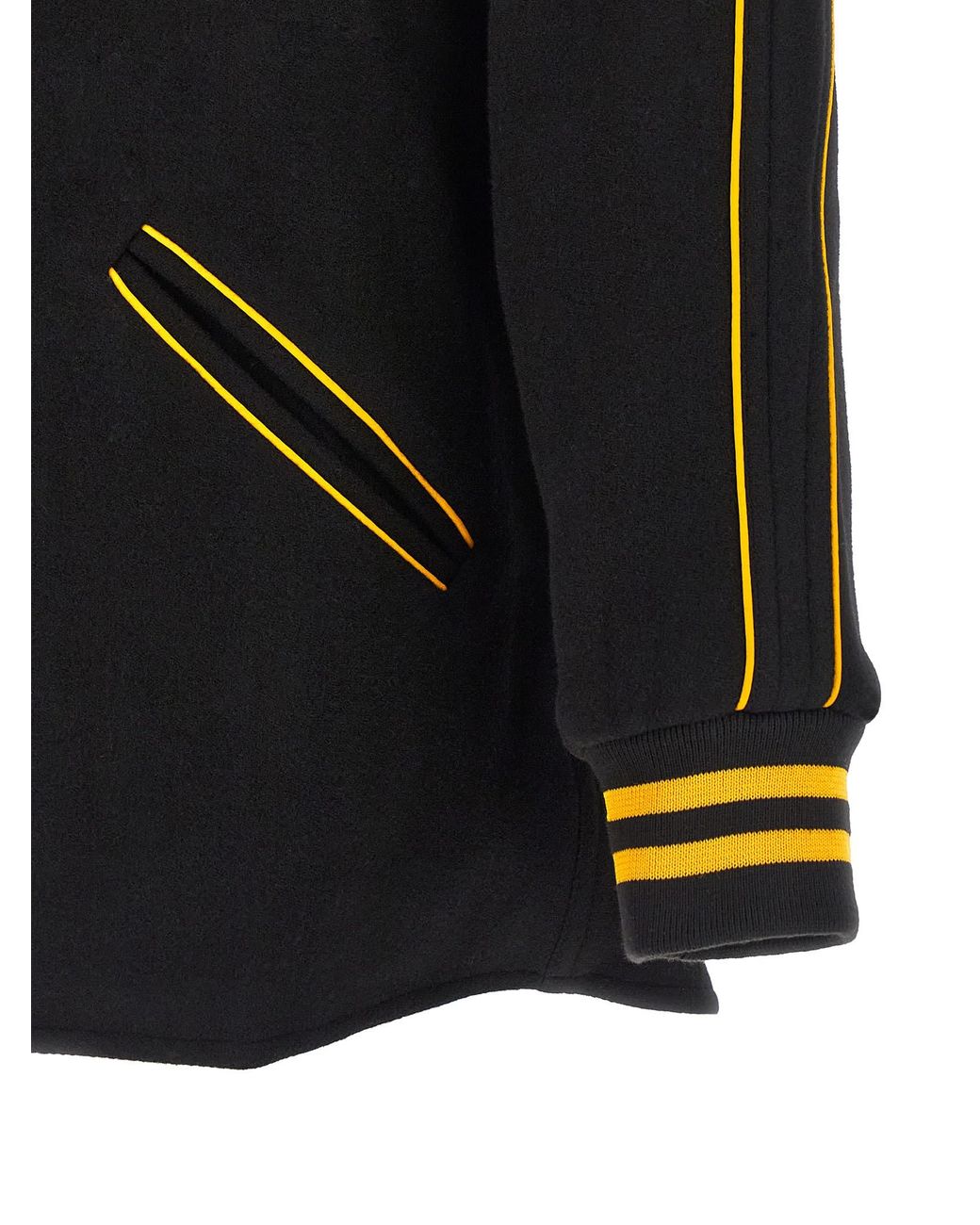 Bode Black 'Monogram Snap' Reversible Jacket for men