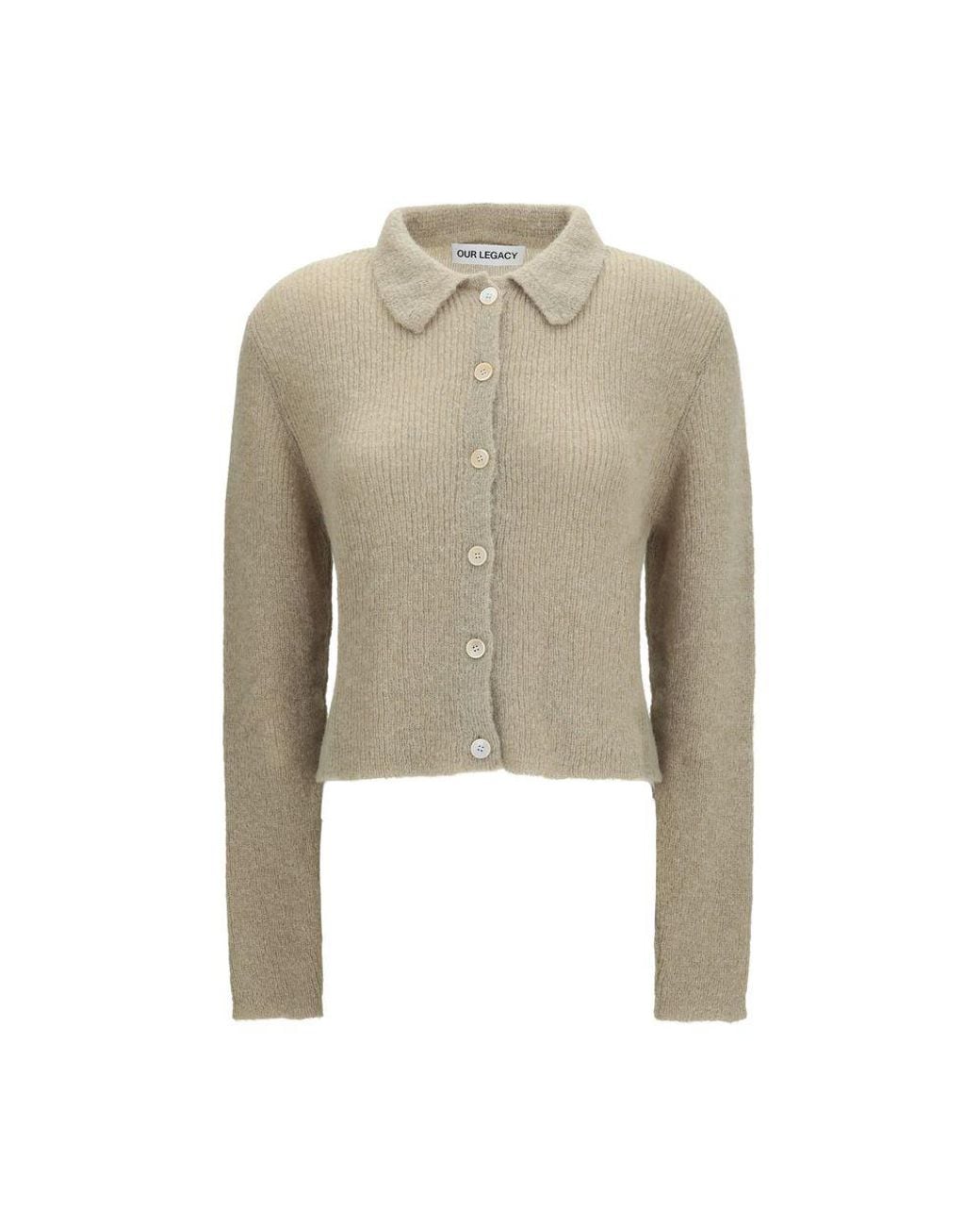 Our Legacy Natural Beige Alpaca Vicugna Pacos Polo Shirt