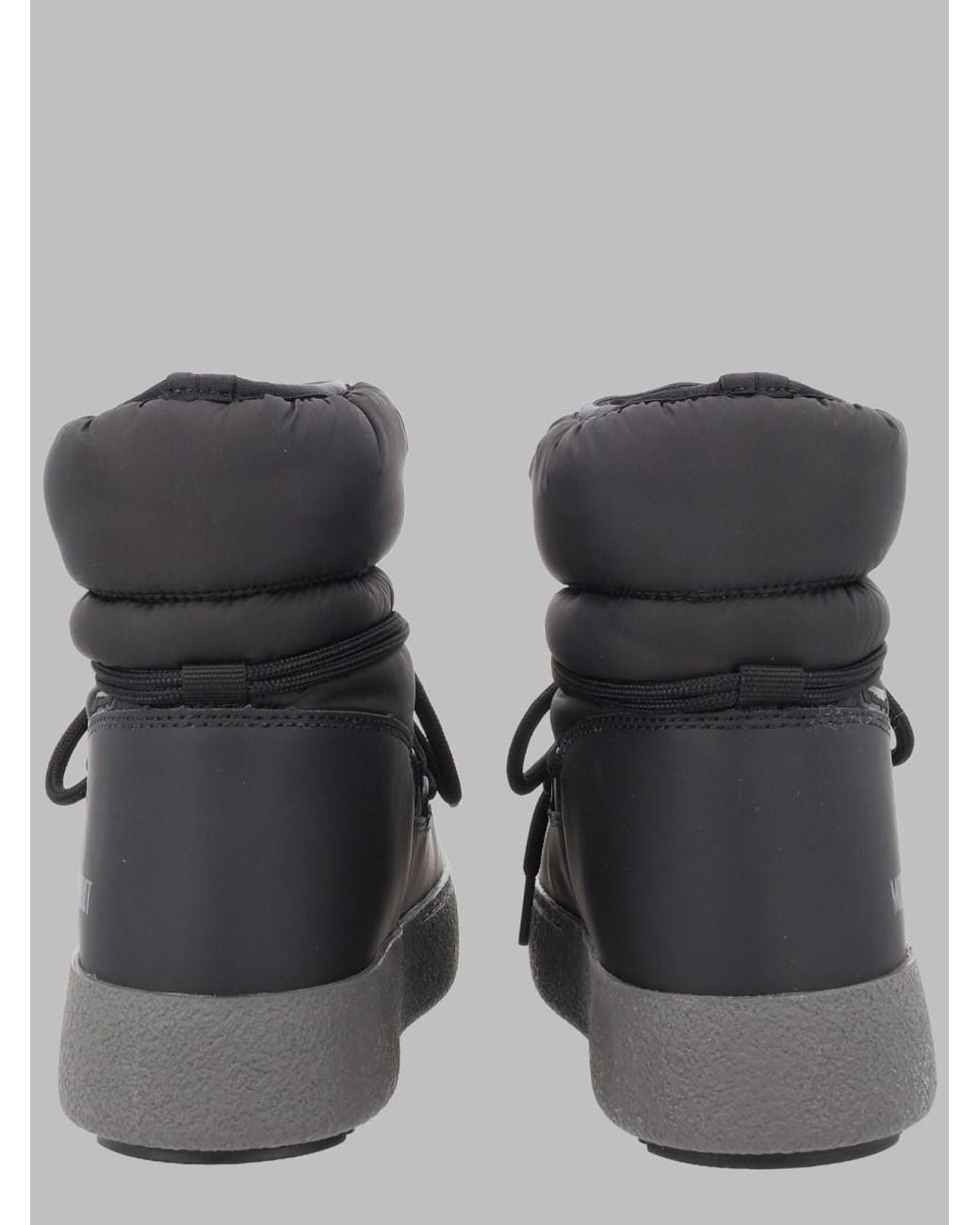Moon Boot Gray Ankle Boots Ltrack Low Polyamide Polyurethane