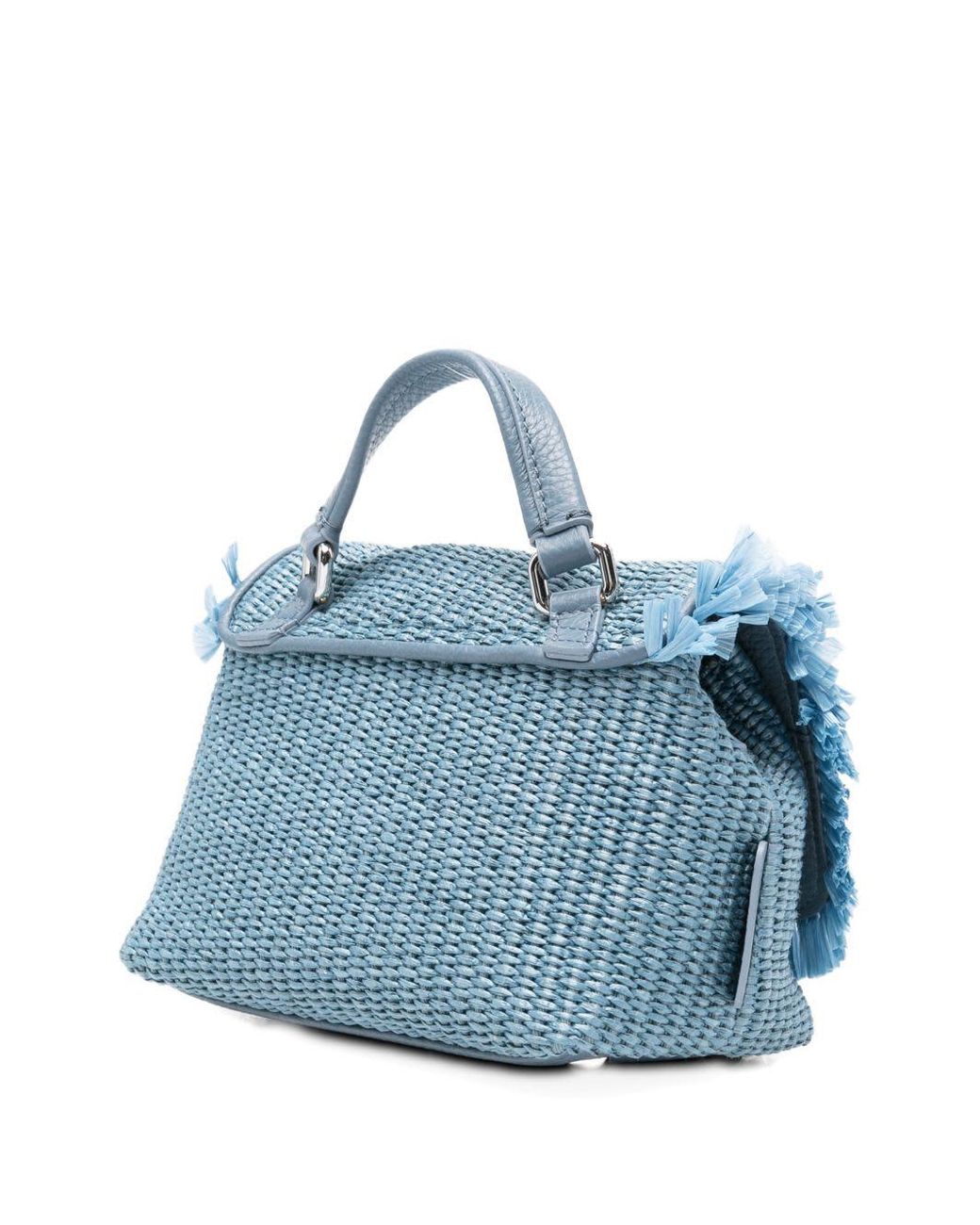 Zanellato Blue Postina Vimini Baby Handbag